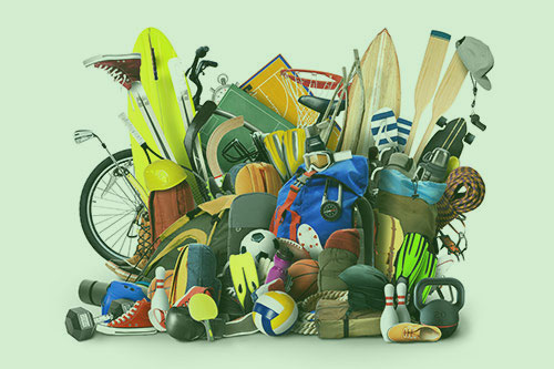 Advertise your sports equipment business to your local area customers.